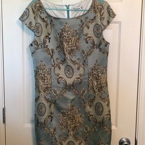 Jacquard Knee Length Dress